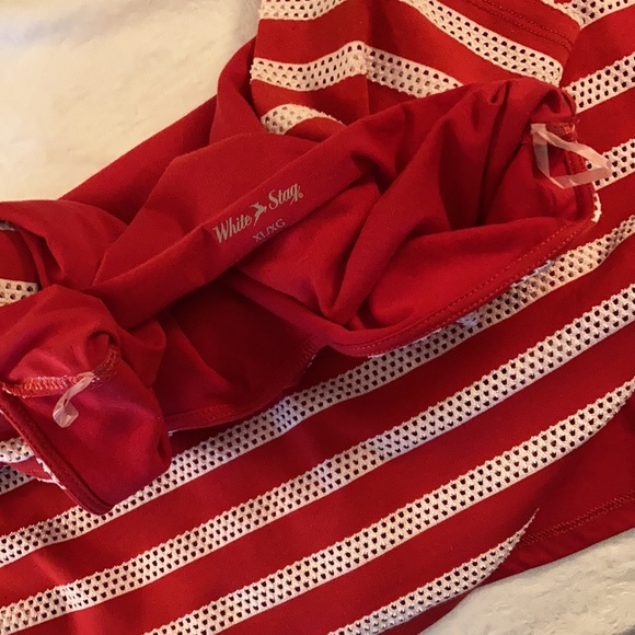 White Stag unique open weave stripe design top with layers XL - Picture 10 of 10